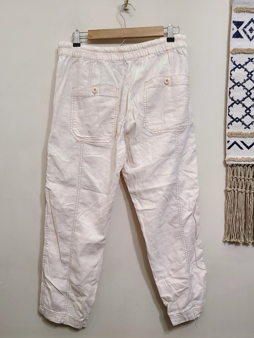 Free People Linen Blend Palmer Pants Size XS - Picture 6 of 7